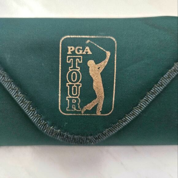 PGA Tour Other - PGA tour green glasses sunglass case with hook and loop closure with soft case